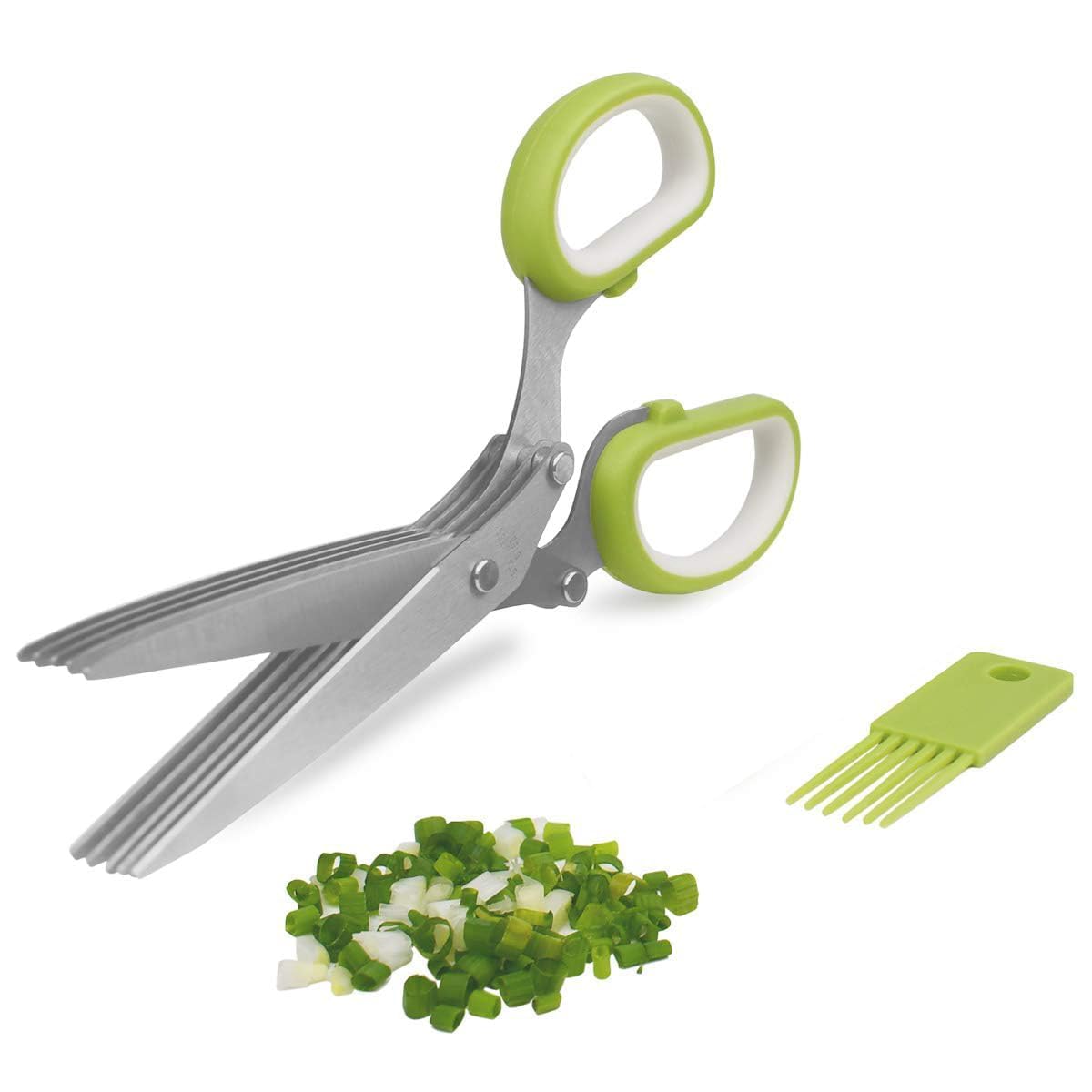 TREVIAH 5-Blade Scissors for Hair and Cutting – Sharp Stainless Steel Blades, Comfortable Handle, Multipurpose Tool for Precision and Control (Multicolor)-image-33