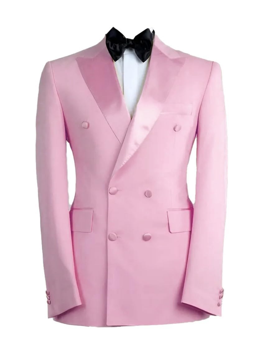 Blazer à boutons pour homme - Coupe ajustée - Veste de costume formelle - Classique - Robe de mariage - Blazers de smoking
