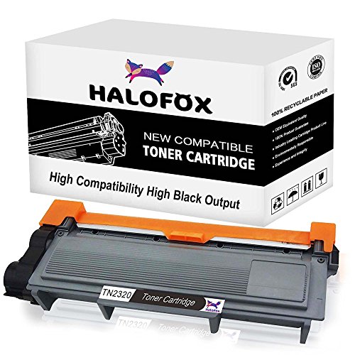 HaloFox - Cartucho de tóner para Brother TN2320 DCP-L2560DW MFC-L2700DW MFC-L2720DW, color 1 paquete (1 negro).