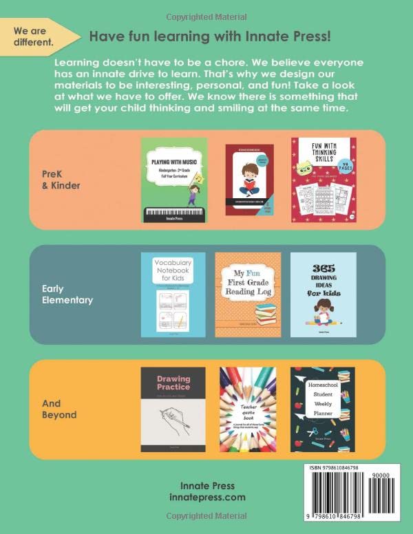 Draw and Write Journal: Drawing space and wide ruled lines for kids third through sixth grade - green - Image 2