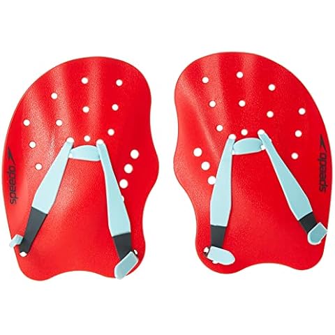 Paletas de mano Speedo Unisex Adulto Tech Paddle Rojo/Azul/Gris, L Cover