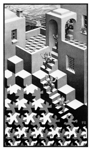 M.C. Escher (Cycle) Art Poster Print - 22x26 Art Poster Print by M. C. Escher, 22x26