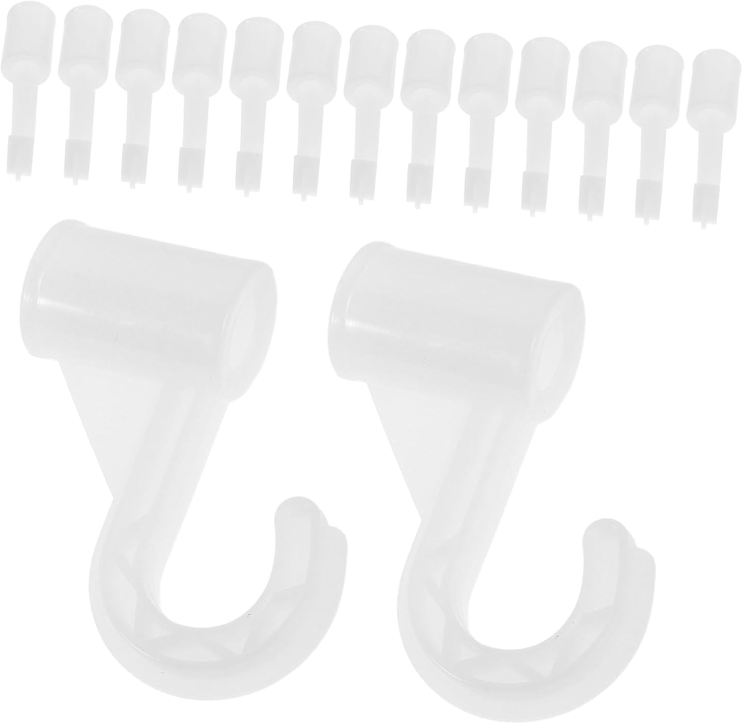 15pcs Mm Closet Rod End Hook Plastic Hanger Connector for Poles