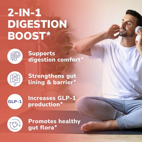 Vitalibre Akkermansia Muciniphila Probiotic 1 Billion TFU, w/Natural Prebiotic Inulin, Naturally Increases GLP-1, Healthy Digestion & Metabolism, Probiotic Supplement for Women & Men, 30 Capsules - Thumbnail 4