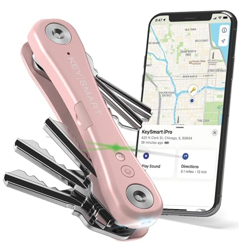 KeySmart iPro - Apple Find MyAvƌ݊ - 邽߂̃X}[gȌI[KiCU[AL[`F[z_[ARpNgŒǐՉ\ȃL[`F[ALEDtbVCgiő14̌A[YS[hj