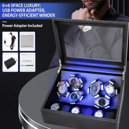 hightall luxury automatic watch winder for rolexomegacartier for automatic watches with whisper-quiet motor lt5db anti-scratch memory foam amp stable base