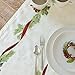 Benson Mills Christmas Ribbons Engineered Printed Fabric Table Runner, Winter, Holiday and Christmas Tablecloth (16