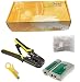 UbiGear Cable Tester + Crimp Crimper +100 RJ45 CAT5 CAT5e Connector Plug Network Tool Kits (Crimper568R)