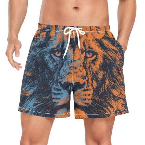 Bañador de secado rápido hombre pantalones cortos de entrenamiento diseño Chicago Orange Lion