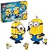 LEGO Minions Personaggi Minions e la loro Tana, Set di Costruzioni da Esporre con Figure di Stuart, Kevin e Bob, 75551