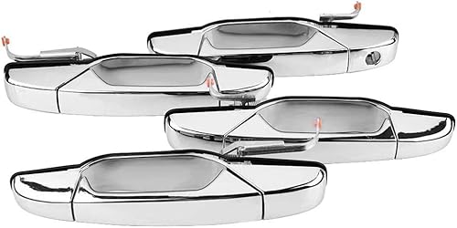 Miniatura 3 de Kit de reparación de manija de puerta cromada exterior compatible con Chevy Silverado Suburban Tahoe Avalanche GMC Sierra Yukon Cadillac Escalade