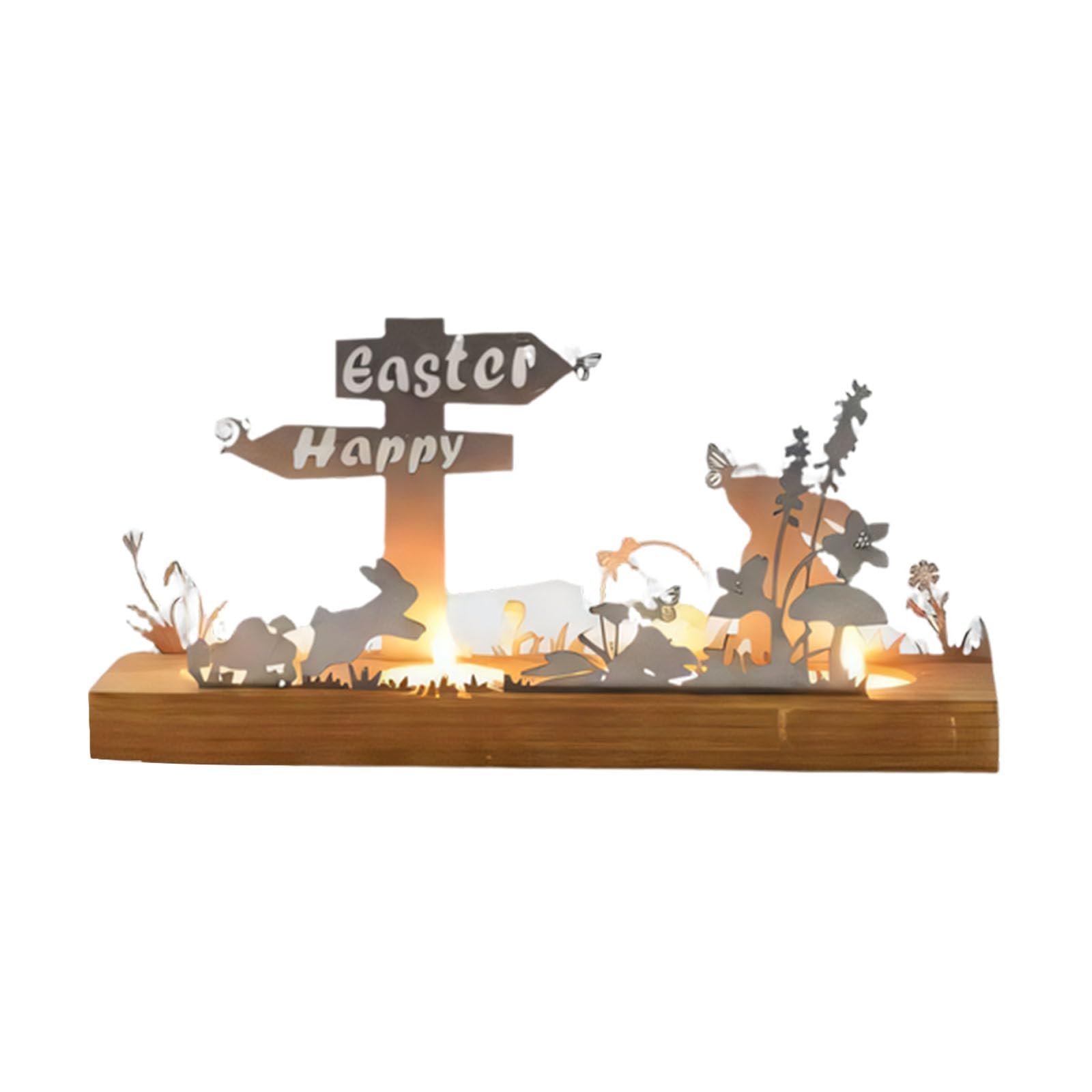 Piceioep Unique 3D Spring Symbol Metal Wall Art Decorative Piece Constructed From Sturdy Stainless Steel Outdoor Easter Decor