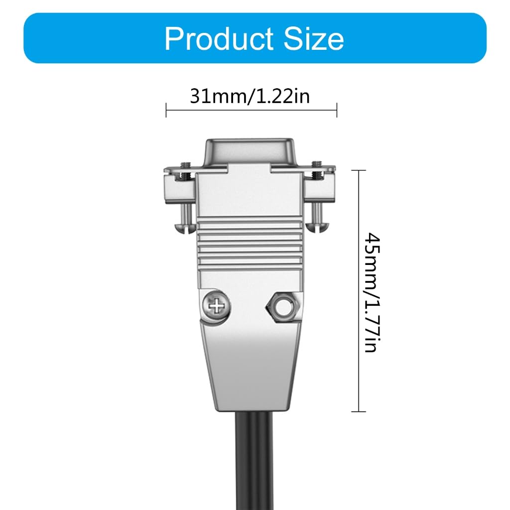 DB9 RS232 - Cable cruzado serial para computadoras y equipos científicos