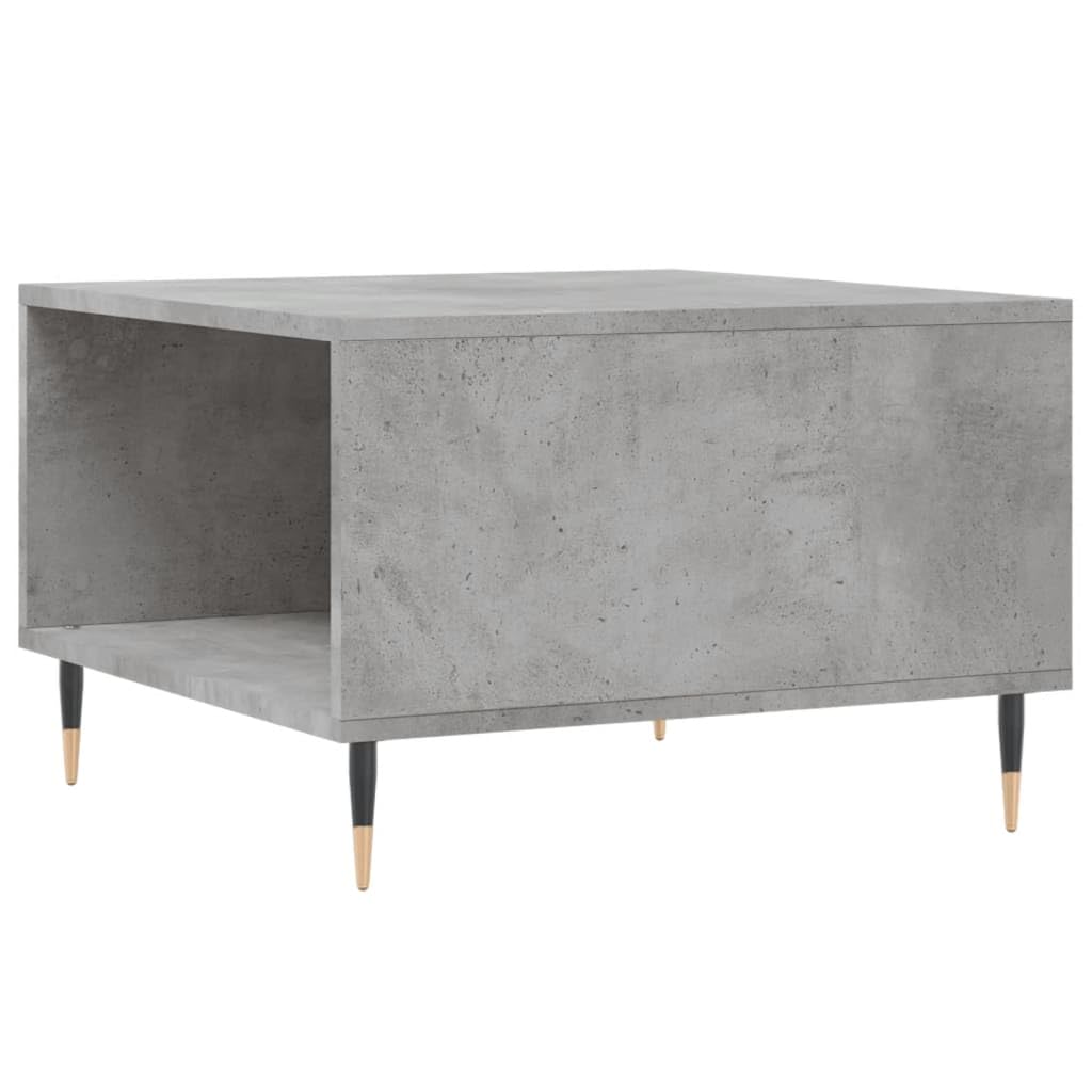 Homgoday Tavolino da caffè grigio cemento, 55 x 55 x 36,5 cm, tavolino da tè per soggiorno, sala d'accoglienza degli ospiti, camera da letto e ufficio 446 mobili