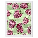 Toile de qualité supérieure : la peinture diamant 5D motif pêche framboise est fabriquée en toile de qualité HD, qui est très imperméable et a une texture uniforme, ce qui peut rendre les diamants plus faciles à coller et ne tombent pas. Le lettrage et les symboles sur la toile HD sont clairs et faciles à lire