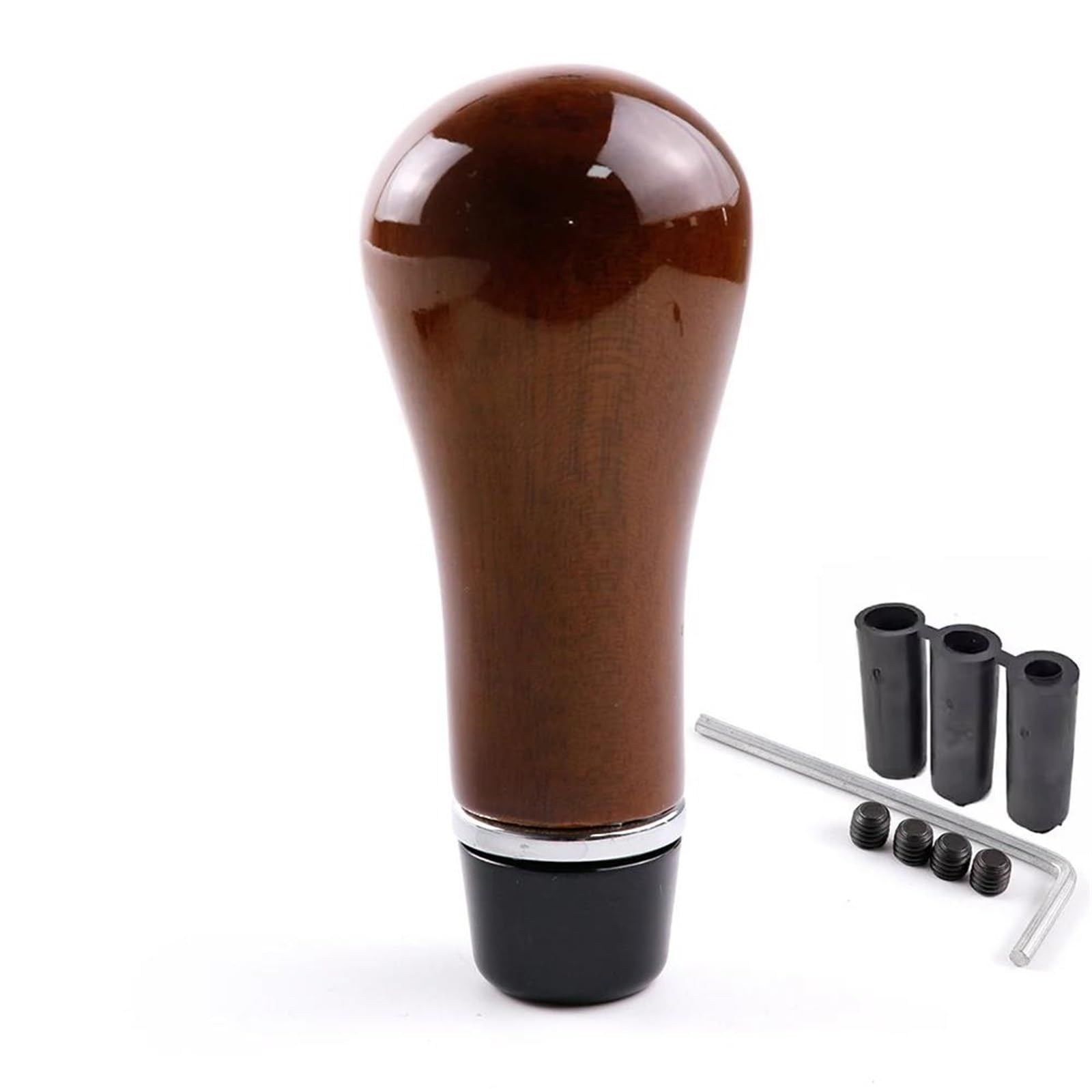 FSOZDBBPL Automotive Parts Solid Wooden Car Gear Shift Knob Wood Stick Shifter Lever Head