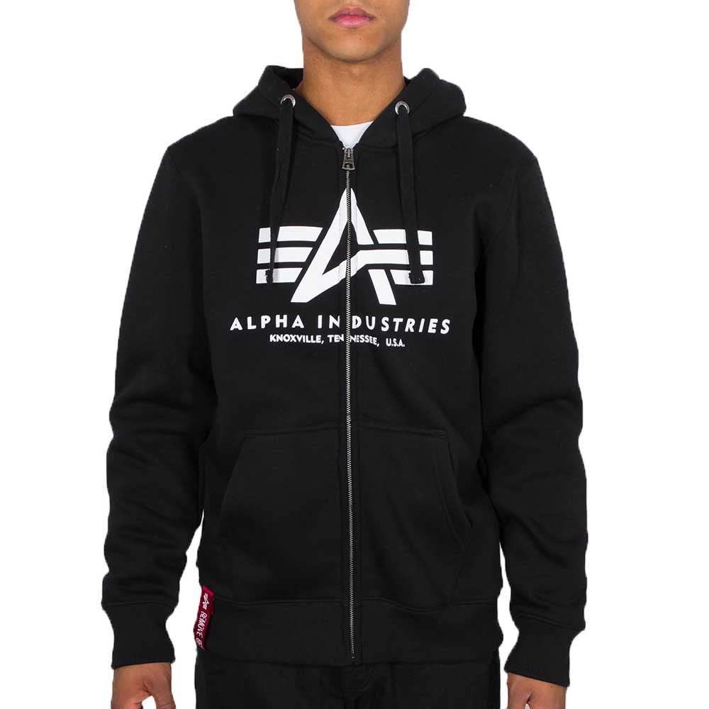 Alpha Industries Noir Sweat Hooded Basic Zip