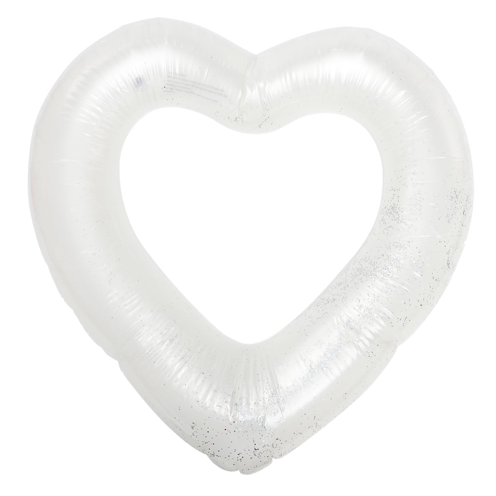 TOYANDONA Salvagente a Forma Di Cuore Galleggia Zattera Piscina Per Piscina Anelli Da Piscina Gonfiabili Piscina Gonfiabile Per Giocattolo Da Piscina Estivo Pvc Bianca