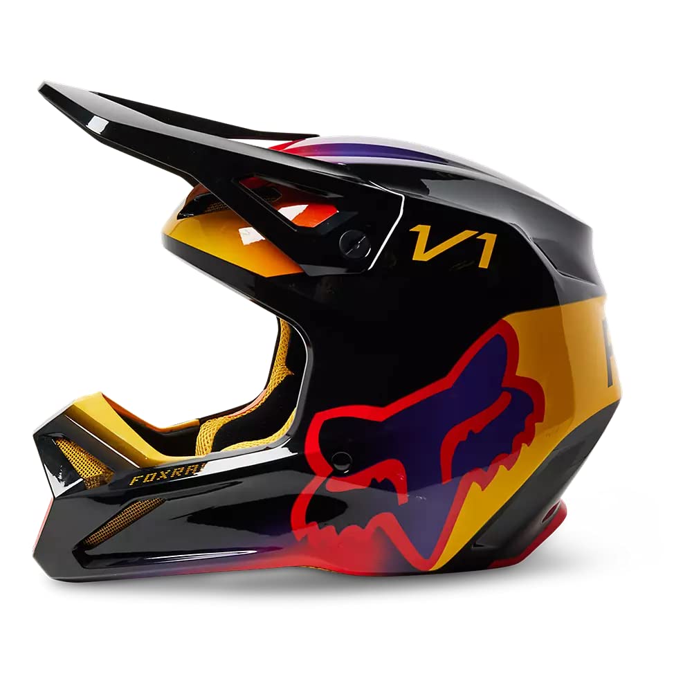 Amazon.com: Fox Racing V1 Toxsyk MX - Casco Offroad Negro, XS