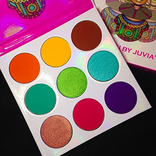 Juvia's Place Greens, Purple, Red, Brown, Yellow Eyeshadow Palette - Professional Eye Makeup, Pigmented Eyeshadow Palette, Makeup Palette For Eye Color & Shine, Pressed Eyeshadow Cosmetics, Shades Of 9 #TOP1