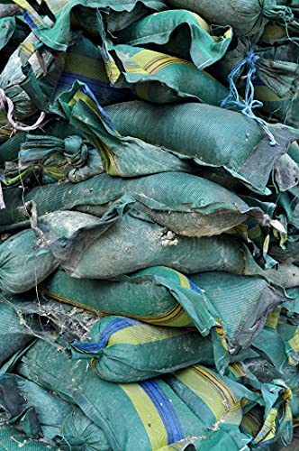 10 Sacchi di sabbia antiallagamento per porte – Sacco per sabbia per alluvioni – Barriera contro le inondazioni con impugnatura (25 x 100 cm) - Image 7