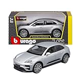 Bburago - Porsche Macan 4 Electric, Diecast 1:24, Réplique Détaillée avec Capot et Portes Ouvrables, Licence Porsche, Assortiment Aléatoire, Âge Recommandé 3+ Ans Bburago - Porsche Macan 4 Electric, Diecast 1:24, Réplique Détaillée avec Capot et Portes Ouvrables, Licence Porsche, Assortiment Aléatoire, Âge Recommandé 3+ Ans