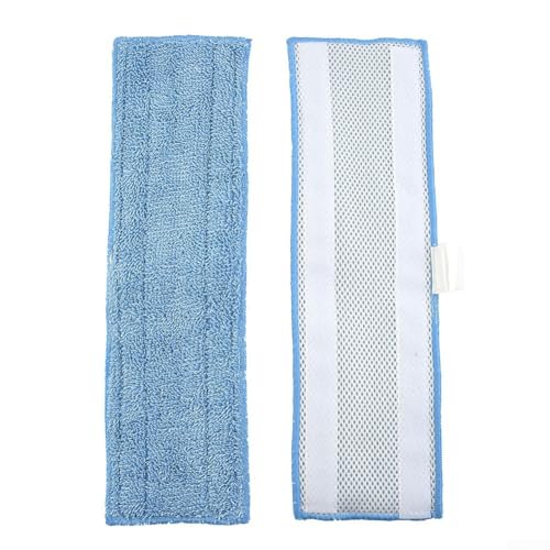 Moppy reutilizable de 2 unidades para limpiador de vapor vertical Polti compatible (PTEU0275/PTEU0281/PTEU0284/PTEU0285/PTEU0287/PTEU0288/PTEU0289) de secado rápido, superficie de paños de microfibra
