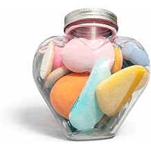 10 Adet Profesyonel Makyaj S ngeri Seti,Fond ten, Kapat c , Kont r ve All k  in Beauty Blender S ngerleri, Yumu ak, Ultra Emici, Lateks  ermeyen Kozmetik S nger, Islak ve Kuru Kullan m Kalp 1 Set