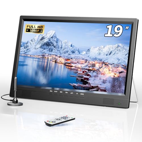 Image of NORTHING 19.2 inch Portable TV with Antenna, 1080P LED Small TV for Camping