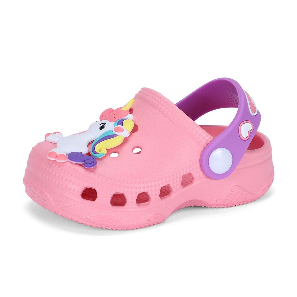 LACOFIA Zuecos de jardín para Infantil niños Sandalias Clogs de Playa/Piscina Antideslizantes Zapatillas de Verano para niños