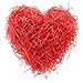 Rayong 100 Grammi Carta Tagliuzzato, Erba di Pasqua Riempitore di Cesti, Carta velina tagliuzzata per Confezioni Regalo, Riempimento Cesto Decorativo - Grande rosso