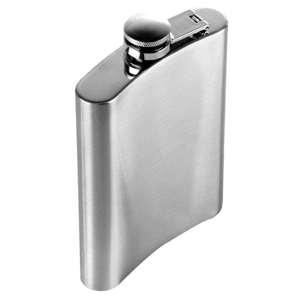 AKHANDANAND Stainless Steel Hip Flask Wine Pocket Whisky Liquor Hip Flask Beverage Holder Whiskey Drinking Pocket Flask Leakproof Metallic Alcohol Container for Men and Women-image-47