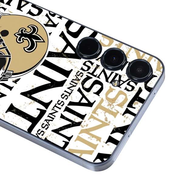 Skinit Decal Phone Skin Compatible with Galaxy A36 5G - Officially Licensed NFL New Orleans Saints - Blast Design