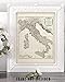 1794 Italy Map: Vintage Cartography for Antique Enthusiasts & History Buffs - 11x14 Poster-Topography, Geographic Exploration, & Nautical Charm-For Map Collectors' Library, Study, or Living Room Decor