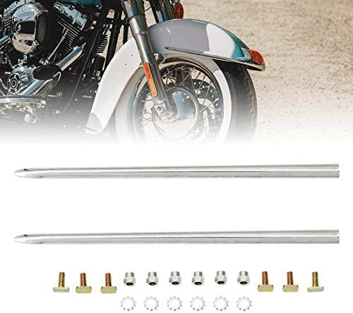 Left and Right Side Trim Strip,Front Fender Trim Kit fits for Harley Davidson 1986-2017 FLSTN and FLSTC and 1982-2013 Touring Road King Electra Glide Street Glide Models