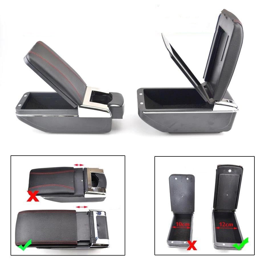 Mittelkonsole Aufbewahrungsbox Für Mazda CX-3 2016-2018 - Organizer Schwarz