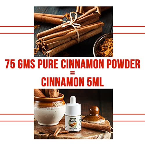 Spice Drop Cardamom & Cassia Extract Combo - 0.17Oz Each Upto 180 Drops - For Tea, Coffee, Cooking, Baking, Dessert | Pure Whole Spices Extract, Rich Aroma & Flavour | No Added Color Or Preservative #TOP7