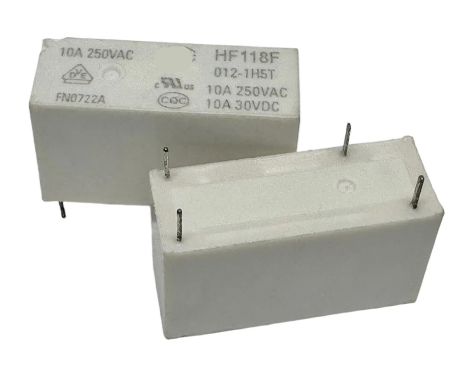 PKNVKZIDK 1pc HF118F 012-1HS5T (118F-1A-5V/12V/24V-10A) Relay 4 pins