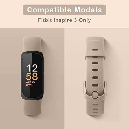 Miniatura 3 de Vancle Correas de silicona compatibles con correas de reloj Fitbit Versa 2 para mujeres y hombres, correas de repuesto deportivas suaves y