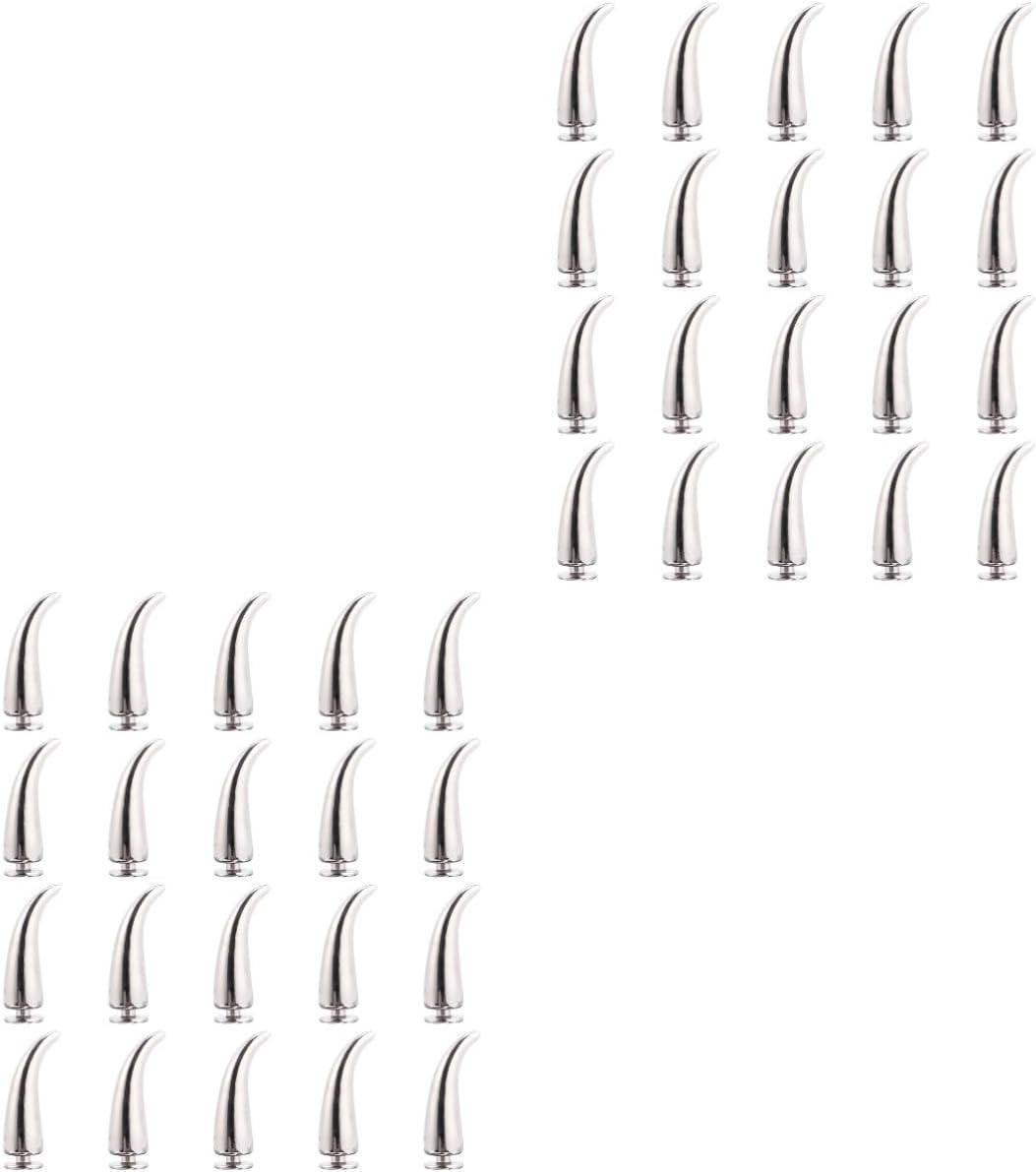 ERINGOGO 2sets DIY Tool Rivets Punk Rivets for Leather and Bags Fashion Accessories (7x21mm Peppers Shape) 20pcs*2