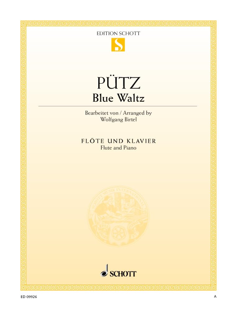 Blue Waltz flûte et piano partition répertoire valse duo duo