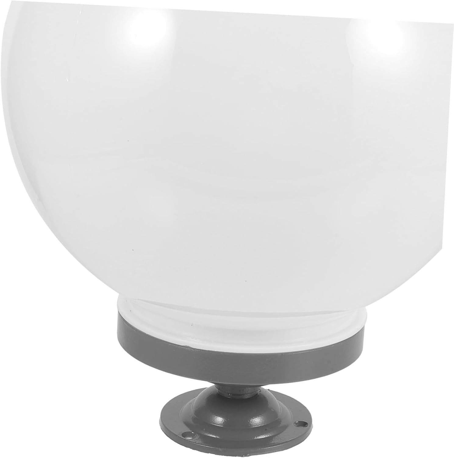 Acrylic Lamp Shade Replacement Globe for Decking Post Lights Water and Dust Resistant with Base Diameter Easy to Install for Garden and Outdoor Use