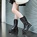 Girls Ankle Boots High Top Thick Leather Waterproof Zipper Boot Fashion Thick Soft Flat Outdoor Shoe