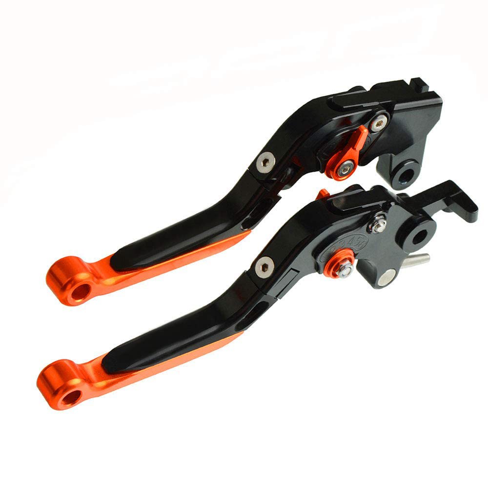 ZHUOWU Levier d'embrayage et de Frein Pliable et Extensible usiné CNC pour 790 Adventura R S 2019 Orange
