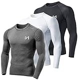 jogging shirt bedrucken 1.Freizügigkeit & Verhindern Dehnungs: Der laufshirt herren ist mit hohem elastischem Stoff gestaltet und bietet einen hervorragenden Komfort und eine volle Bewegungsfreiheit, um den Muskel zu dehnen. Das baselayer herren langarm mit super Elastizität sorgt für maximale Balance zwischen Bewegungsfreiheit und Muskeln, halten Sie bequem.