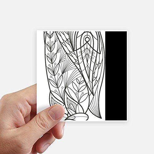 Autocollant carré oiseaux de 10 cm pour mur et ordinateur DIYthinker