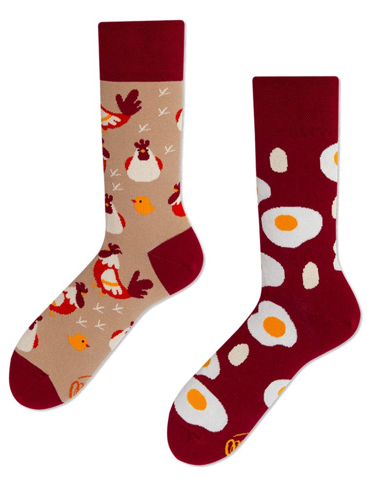 Many MorningsUnisex Socks - Egg and Chicken