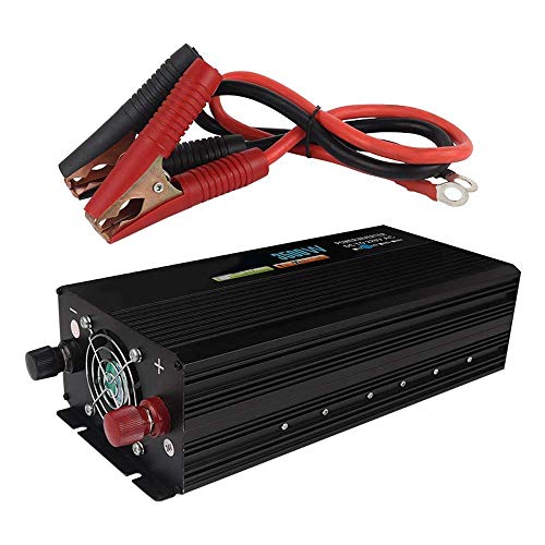 Auto Car Power Inverter, 3500W 12V 24V bis AC 220V Modifiziertes Sinus-PKW-Netzteil Kompatibel mit Notebook, IPad, Smartphones, iPhone, Camping,