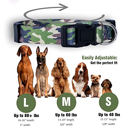 Collar para perro camuflado mediano verde Native Pup miniatura 3