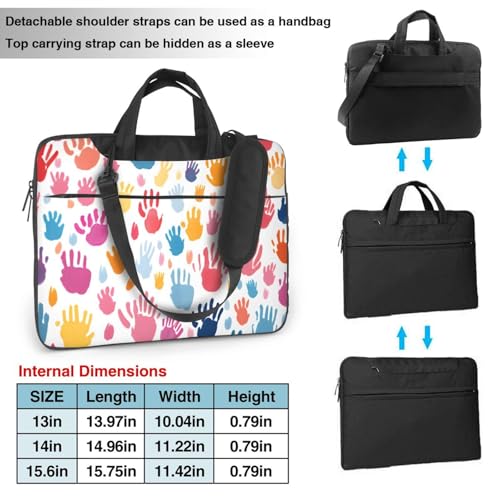 Maletín portátil impermeable para laptop 14 pulgadas miniatura 4